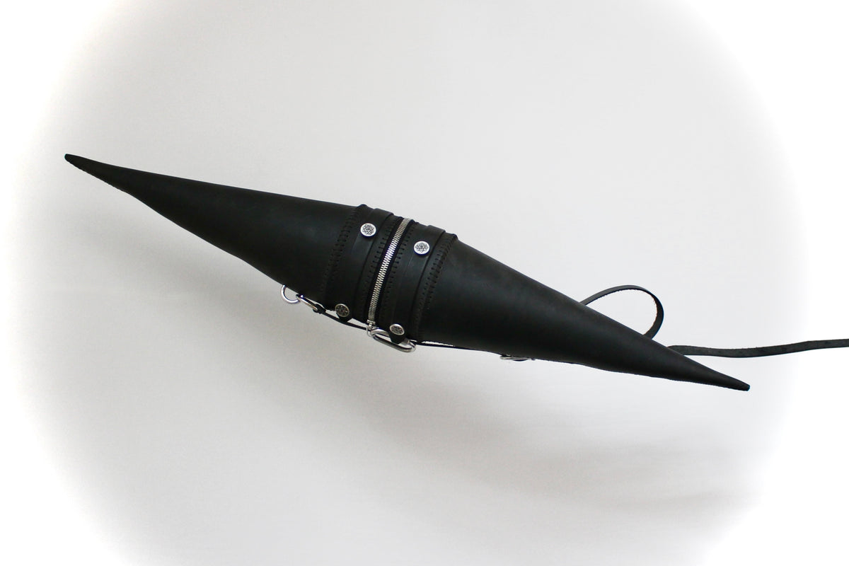 AOYOS x SADDERMANDER CONE LEATHER BAG