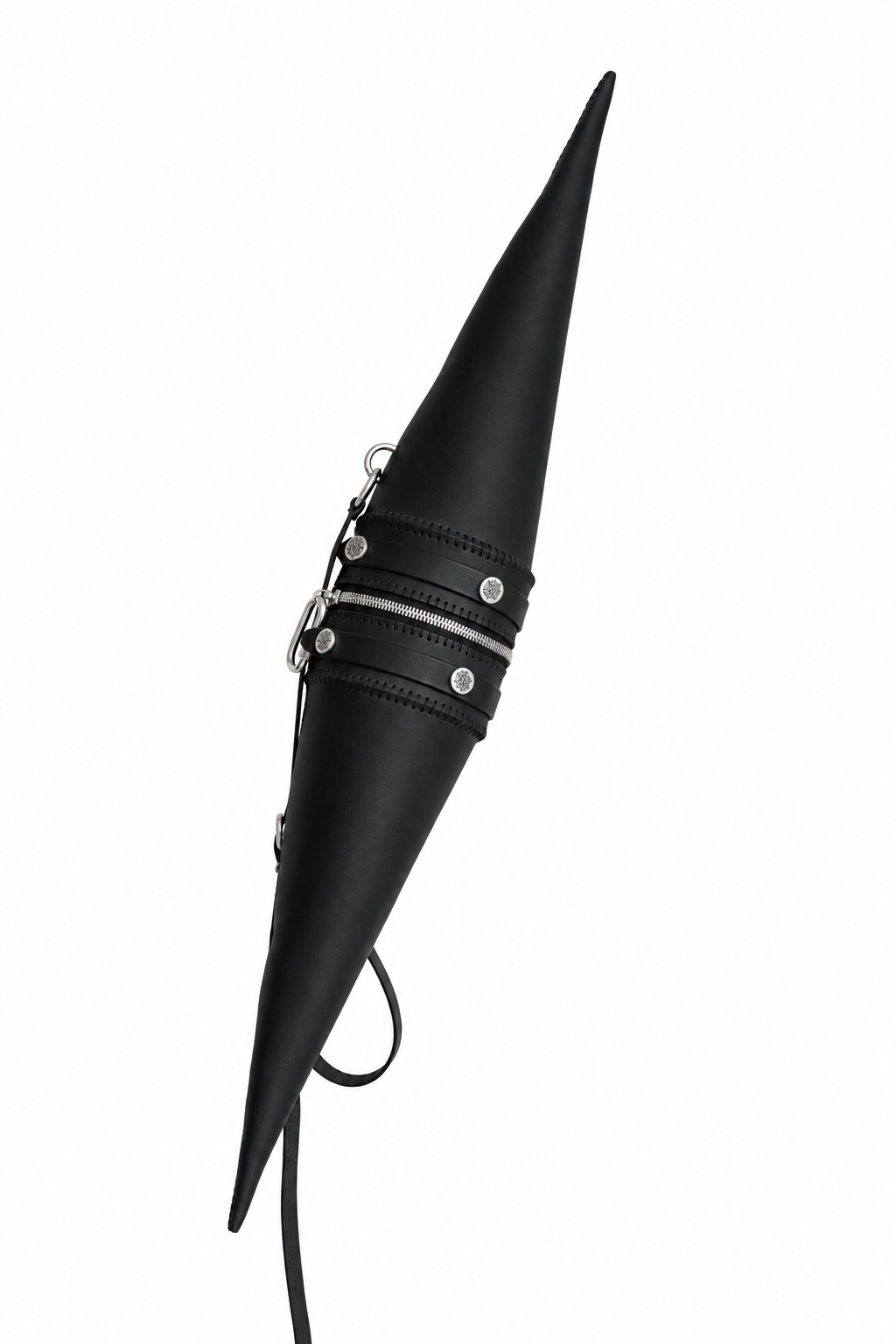 AOYOS x SADDERMANDER CONE LEATHER BAG