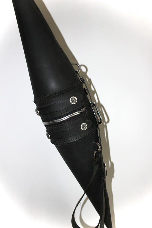 AOYOS x SADDERMANDER CONE LEATHER BAG