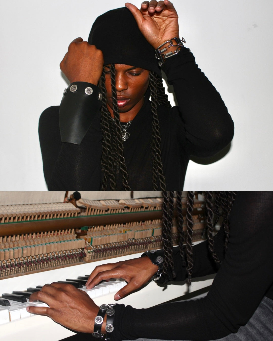 AOYOS x SADDERMANDER LEATHER PATCHES BRACELET